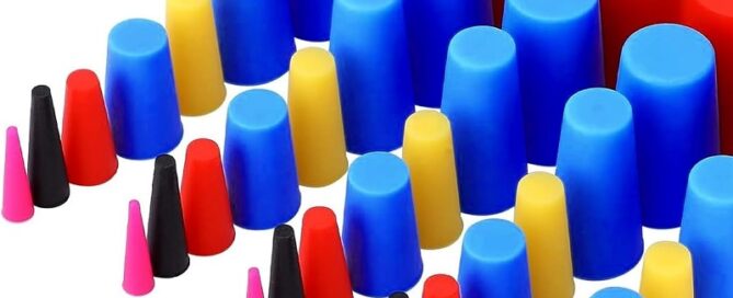 Silicone Rubber Tapered Plug High Temp Silicone Rubber Cork for Coating Lab Rubber Stoppers