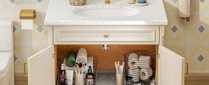 Sink Mat for kitchen Waterproof Silicone Under Sink Liner Cabinet Shelf Drip Tray
