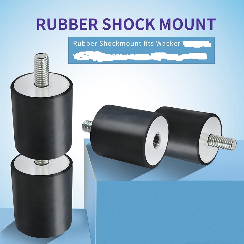 Wacker Plate Rubber Tamper Rubber Shock Mount Compatible with Wacker Neuson Plate Compactor Rammer