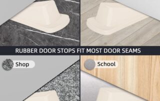 White Rubber Tiles Rubber Door Stoppers Wedge Door Stops for Heavy Duty Door