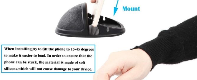 Car Cell Phone Silicone Holder Dashboard Phone Holder Phone Mount for Car