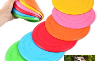 Flying Discs for Kids Soft Rubber Dog Training Flying Discs Outdoor Playing Disk Flyer