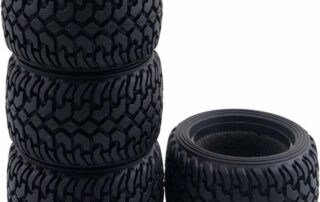 High-performance RC Rally Car Grain Rubber Tires Soft Rubber Mud Tyres RC Rubber Tires