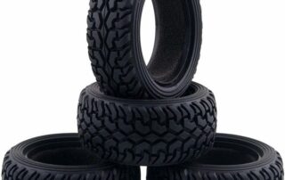 High-performance RC Rally Car Grain Rubber Tires Soft Rubber Mud Tyres RC Rubber Tires