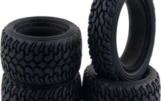 High-performance RC Rally Car Grain Rubber Tires Soft Rubber Mud Tyres RC Rubber Tires