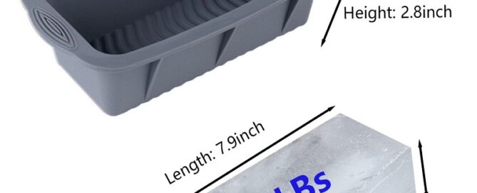 Large Ice Block Mold Grey Silicone Ice Block Molds for Ice Bath Tub Big Ice Cube Molds for Ice Bath