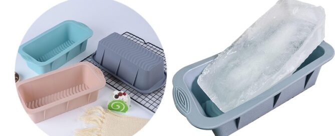 Large Ice Block Mold Grey Silicone Ice Block Molds for Ice Bath Tub Big Ice Cube Molds for Ice Bath