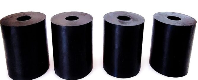 Multi-Purpose Rubber Spacer Black Round Rubber Washers Anti Vibration Chloroprene Rubber Bushings