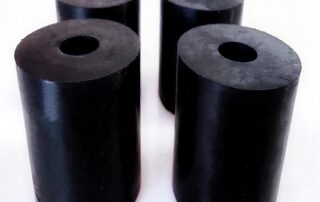 Multi-Purpose Rubber Spacer Black Round Rubber Washers Anti Vibration Chloroprene Rubber Bushings