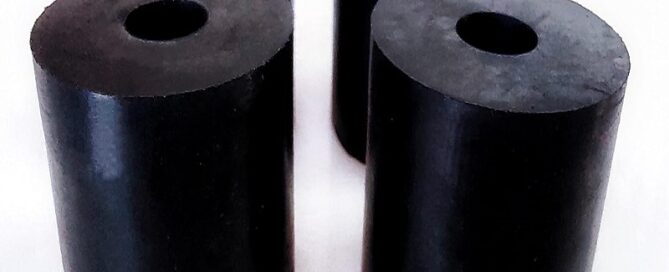 Multi-Purpose Rubber Spacer Black Round Rubber Washers Anti Vibration Chloroprene Rubber Bushings