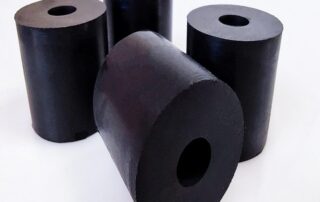 Multi-Purpose Rubber Spacer Black Round Rubber Washers Anti Vibration Chloroprene Rubber Bushings