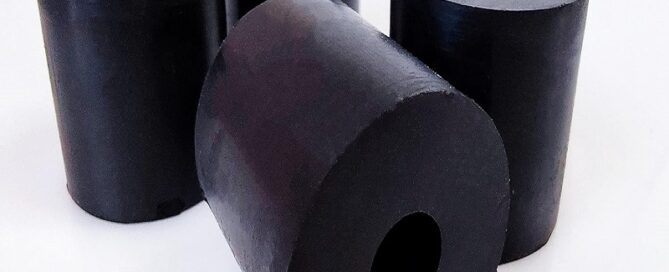 Multi-Purpose Rubber Spacer Black Round Rubber Washers Anti Vibration Chloroprene Rubber Bushings
