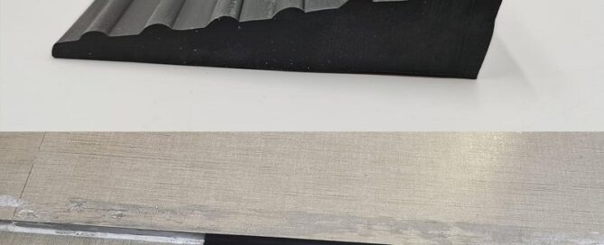Non-slip solid Rubber Portable Sill Scooter Ramp Doorway Threshold Transition Strip for Wheelchairs