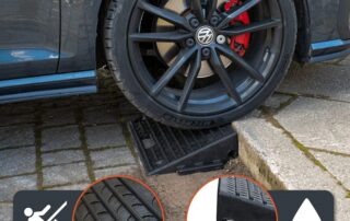 Rubber Driveway Curb Ramps for Wheelchair Motorcycle Heavy Duty Durable Rubber Curb Ramps