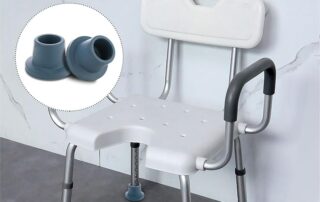 Rubber Feet for Shower Chair Slope Tips Non-Slip Shower Bench Shower Suction Cup Feet Caps for Bath Chair