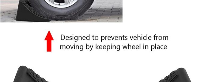 Rubber Wheel Chocks Wheel Car Antislip Block Rubber Car Tyre Slip Stopper Block