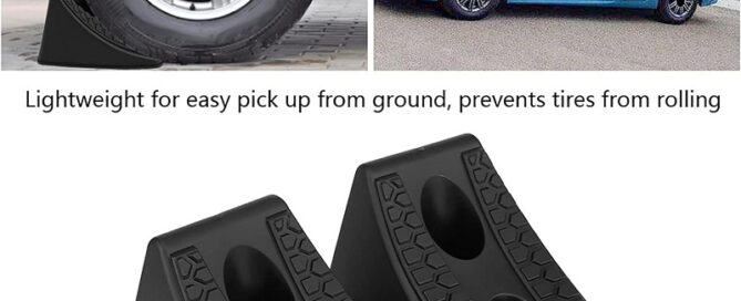 Rubber Wheel Chocks Wheel Car Antislip Block Rubber Car Tyre Slip Stopper Block