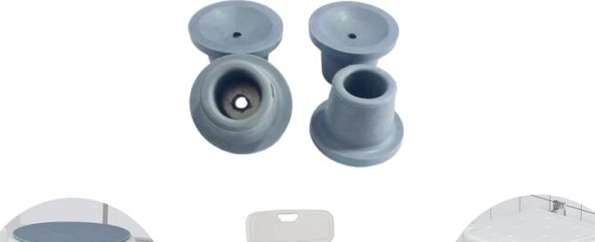 Shower Chair Rubber Stoppers for Shower Chair Non-Slip Shower Chair Leg Tips Rubber Feet