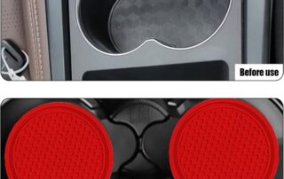 Silicone Car Cup Coaster Soft Rubber Honeycomb Anti-Slip Water Bottle Pad Universal Wear-Resistant Drink Holder