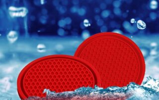 Silicone Car Cup Coaster Soft Rubber Honeycomb Anti-Slip Water Bottle Pad Universal Wear-Resistant Drink Holder