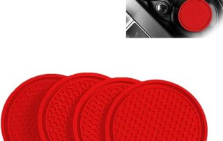 Silicone Car Cup Coaster Soft Rubber Honeycomb Anti-Slip Water Bottle Pad Universal Wear-Resistant Drink Holder