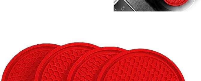 Silicone Car Cup Coaster Soft Rubber Honeycomb Anti-Slip Water Bottle Pad Universal Wear-Resistant Drink Holder