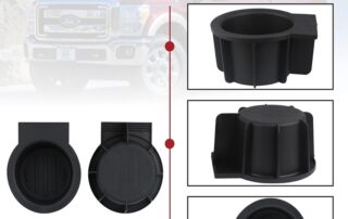 Silicone Cup Holder Insert Front Center Console Rubber Cup Holder