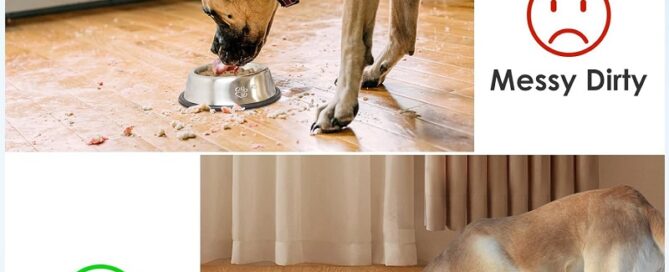 Silicone Pet Feeding Mats Anti-Slip Waterproof High Raised Edge to Spills Protects Floors