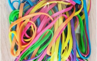 Silicone Rubber Bands Multicolor Elastic Band Stretchable For Organizing Money Document Arts Crafts