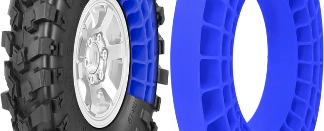 Silicone Rubber Tire Inserts Foam Silicone Tire Inserts Fit 1.9" Wheel Tires Waterproof Inserts