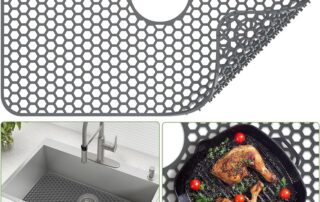 Silicone Sink Mat Kitchen Sink Mats Heat-Resistant Flexible Rubber Stable Sink Mats