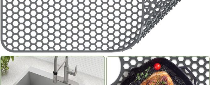 Silicone Sink Mat Kitchen Sink Mats Heat-Resistant Flexible Rubber Stable Sink Mats