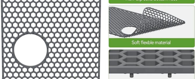 Silicone Sink Mat Kitchen Sink Mats Heat-Resistant Flexible Rubber Stable Sink Mats