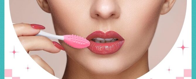 Silicone Smoothing Tool Double-Sided Silicone Exfoliating Lip Brush Silicone Face Lips Cleaning Tool