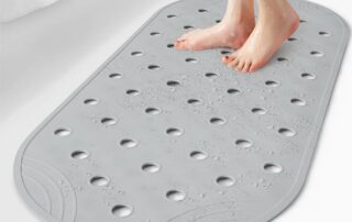 Bathtub Mat Non-Slip 39X16inch Bath Mat for Tub Comfortable Rubber Bathtub Mat for Bathroom