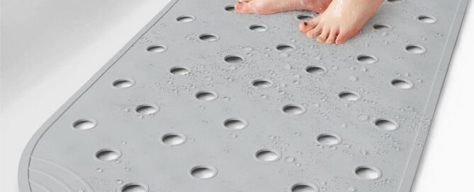 Bathtub Mat Non-Slip 39X16inch Bath Mat for Tub Comfortable Rubber Bathtub Mat for Bathroom