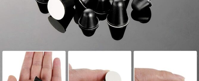 Black Conical Rubber Bumpers Bumper Extender Tall Rubber Feet Bumpers Pads