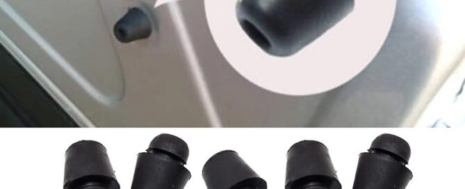 Black Rubber Car Bumper Door shock Absorber Cushion Universal Car Door Protection Sticker