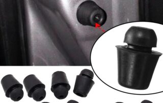 Black Rubber Car Bumper Door shock Absorber Cushion Universal Car Door Protection Sticker