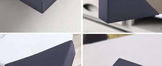 Black Triangle Shape Silicone Glass Corner Guards Covers Protectors Rubber Corner Protectors