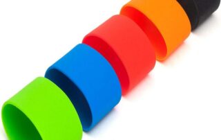 Colorful Heat-Resistant Tumblers Silicone Sleeve Travel Water Bottles Rubber band