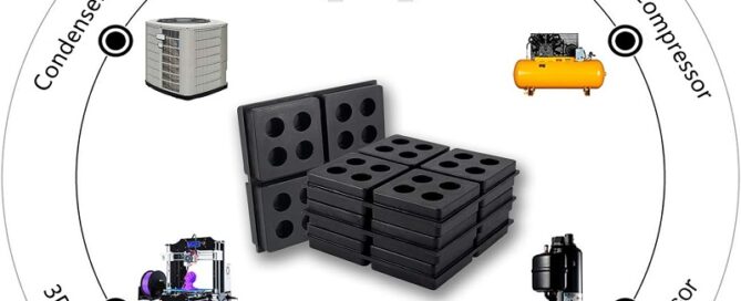 Elastomeric Insulation Anti Vibration Pads Heavy Duty Rubber Waffle Vibration Isolation Pads