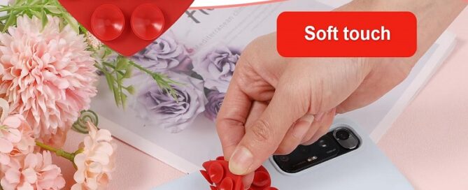 Heart Shape Double-Sided Phone Suction Holder Multi-Purpose Silicone Suction Cup Phone Mount