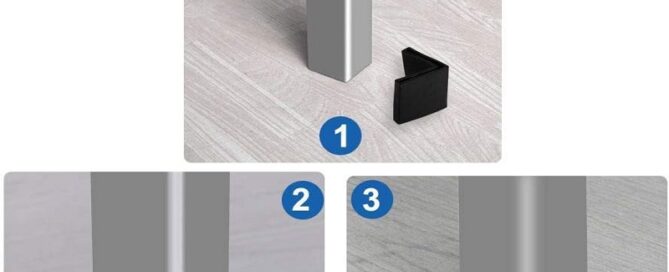 L Shaped Black Rubber Furniture Covers Angle Caps Bed Steel Frame Shelves Rubber Feet Covers
