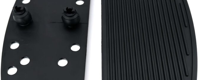 Motorcycle Insert Front Rubber Floorboards Rubber Foot Rest Boards for Harley