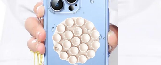 Round Suction Cup Phone Mount Silicone Suction Phone Case Mirror Shower Phone Holder