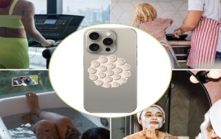 Round Suction Cup Phone Mount Silicone Suction Phone Case Mirror Shower Phone Holder