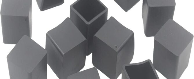 Rubber Chair Leg Caps Square Feet Hardwood Floor Protector Cover for Furniture Feet
