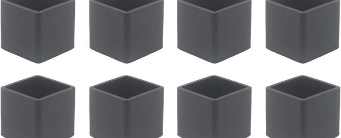Rubber Chair Leg Caps Square Feet Hardwood Floor Protector Cover for Furniture Feet