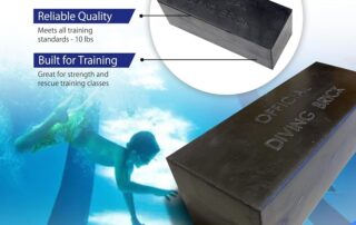 Rubber Diving Brick Water Brick for Strength and Rescue Training Diving Weight for Lifeguard Equipment